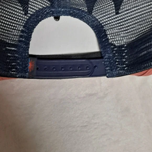 Faherty~All Day Sun Trucker Hat ~ Snapback ~ Summer Red ~ Adjustable ~ Mesh Back - Picture 6 of 10